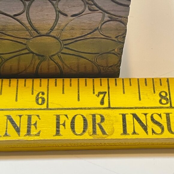 Handcrafted Floral Carved Wooden Storage Box with Hinged Lid and key Elegant Des - Picture 13 of 13